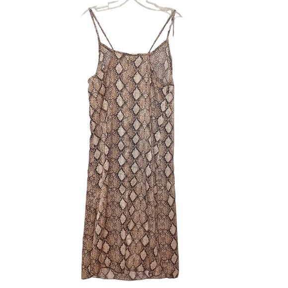 See You Monday Snakeskin Print Dress Size Medium NWT - Picture 3 of 5
